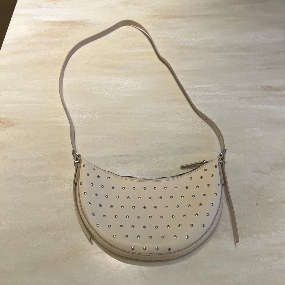Madewell cream leather convertible crossbody/ hand bag